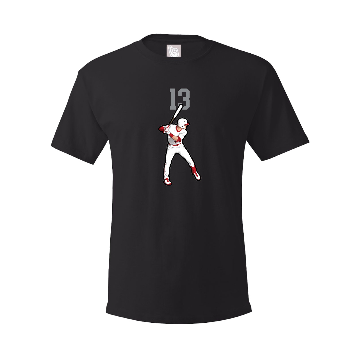 Youth Tee — Number Top in Black