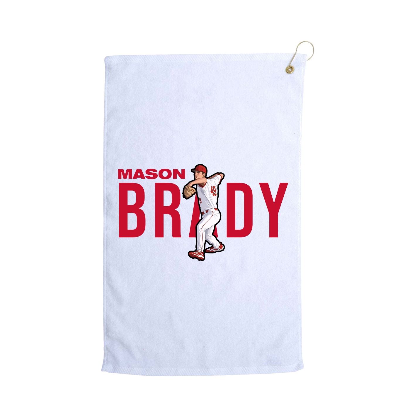 Golf Towel — Player Name in White