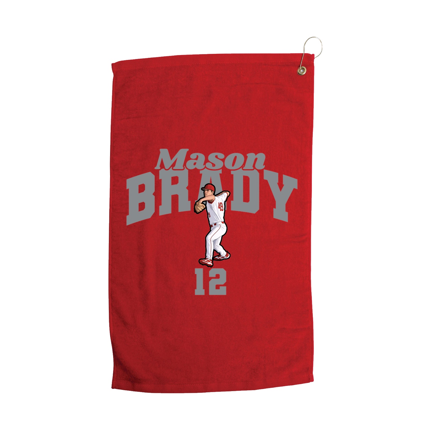 Golf Towel — Signature Arch in Red
