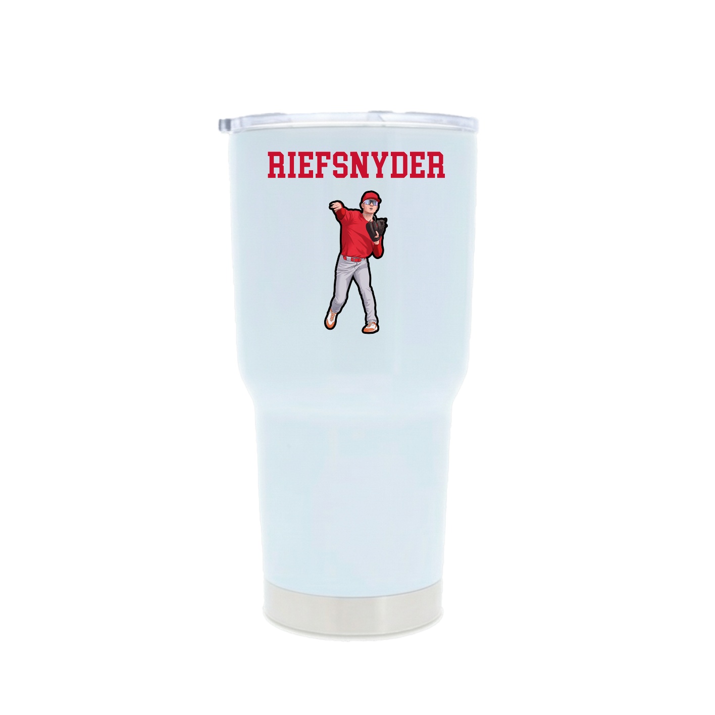 30oz Stainless Steel Tumbler — Shirsey in White