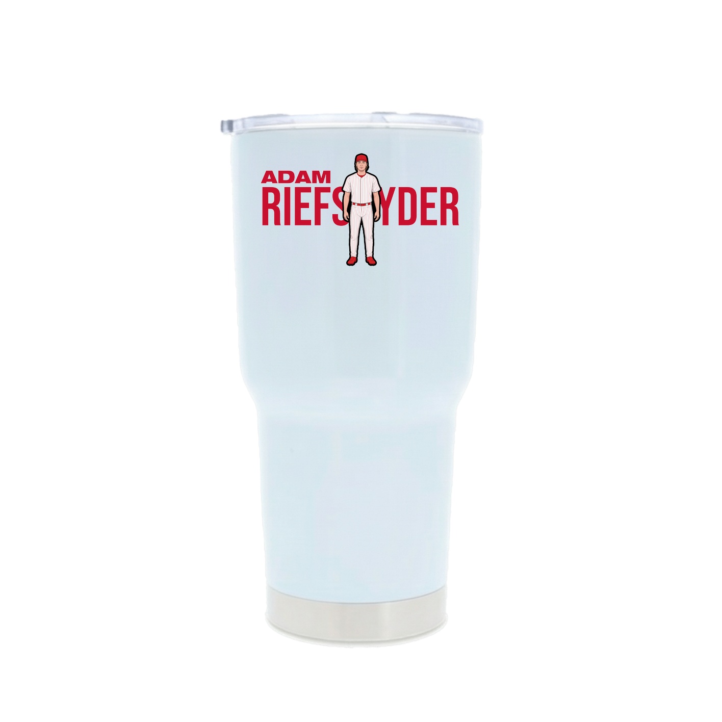 30oz Stainless Steel Tumbler — Player Name in White