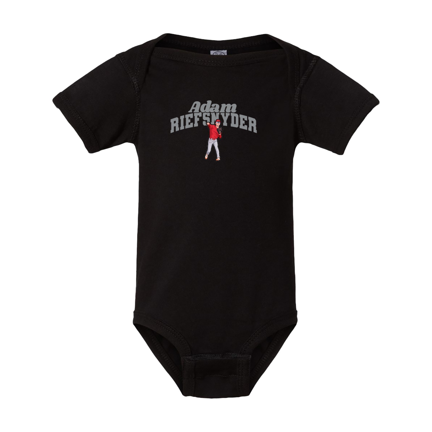 Baby Onesie — Signature Arch in Black
