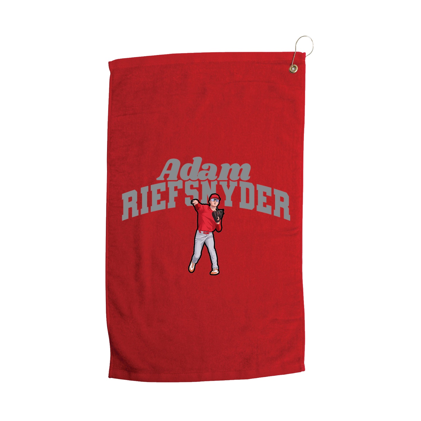 Golf Towel — Signature Arch in Red