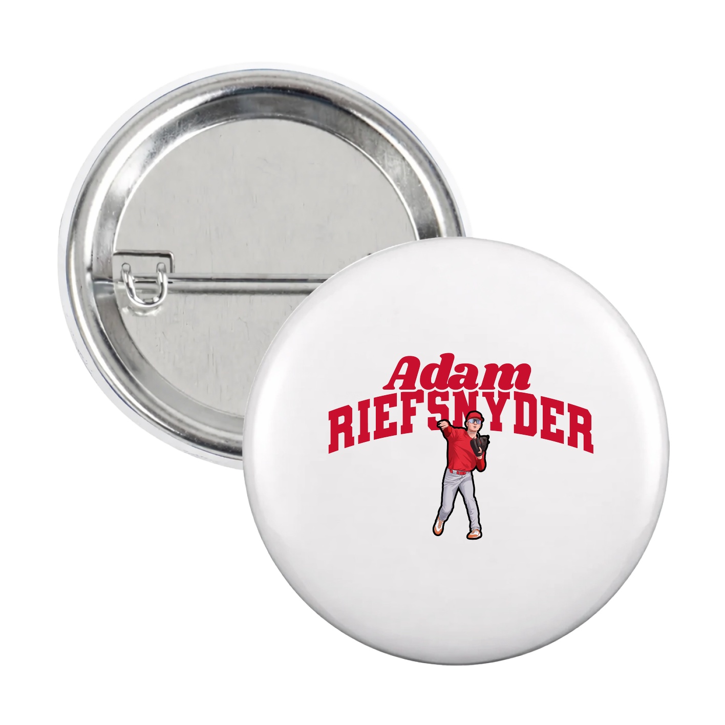 Game Day Button — Signature Arch in White