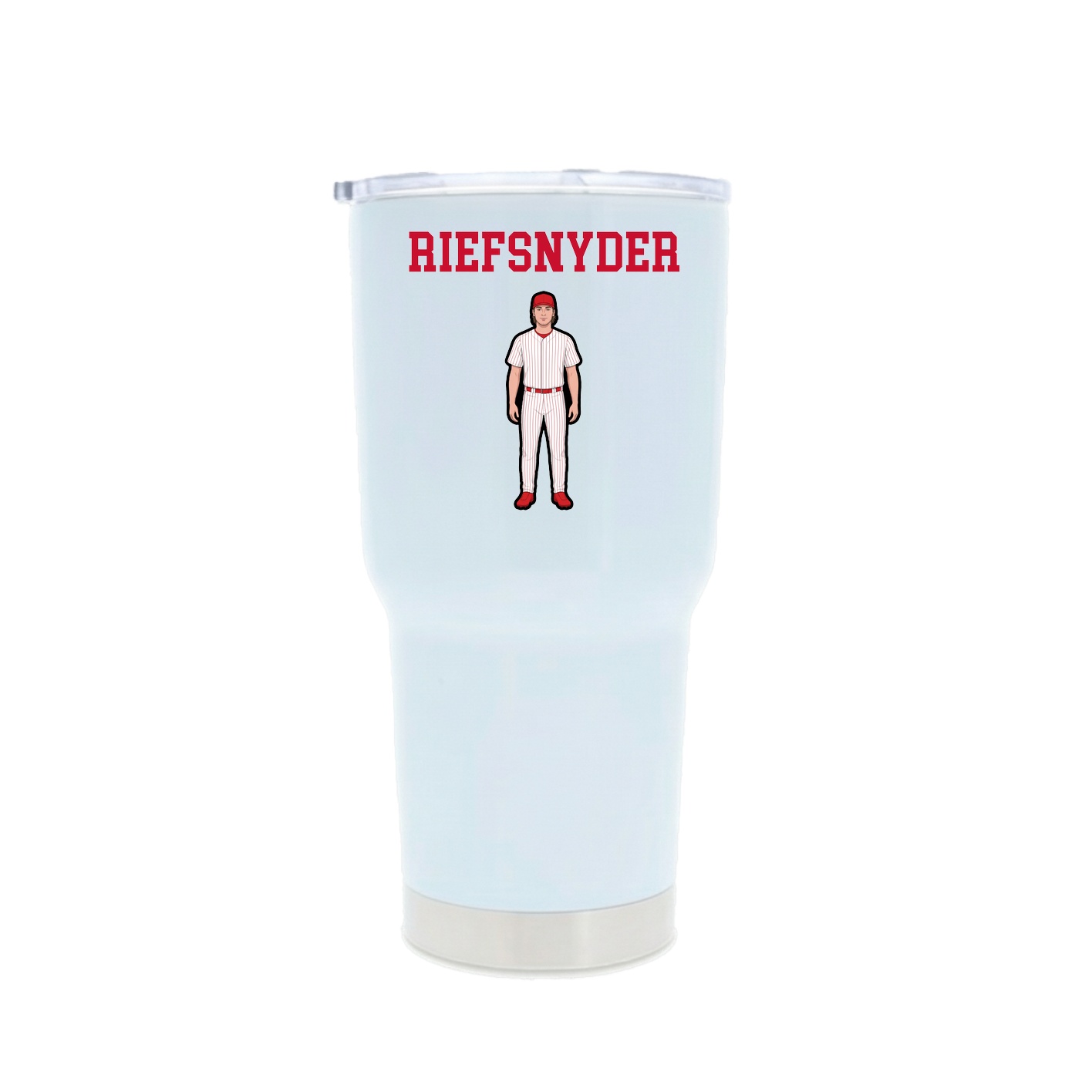30oz Stainless Steel Tumbler — Shirsey in White