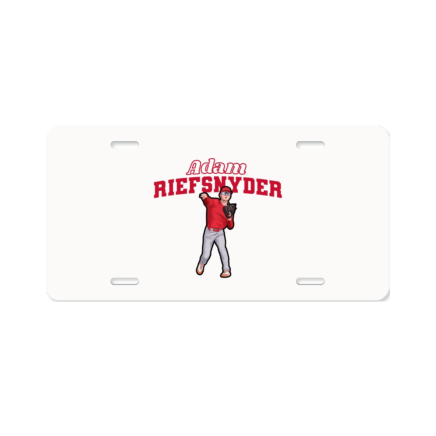 License Plate — Name Arch in Classic