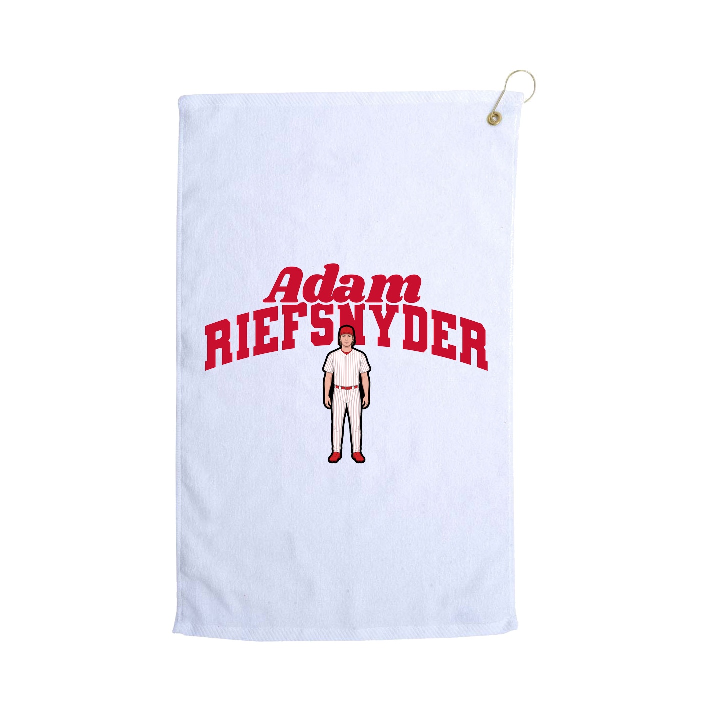 Golf Towel — Signature Arch in White