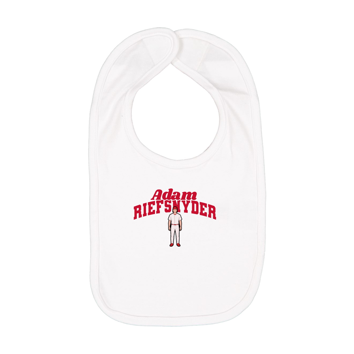Infant Bib — Signature Arch in White