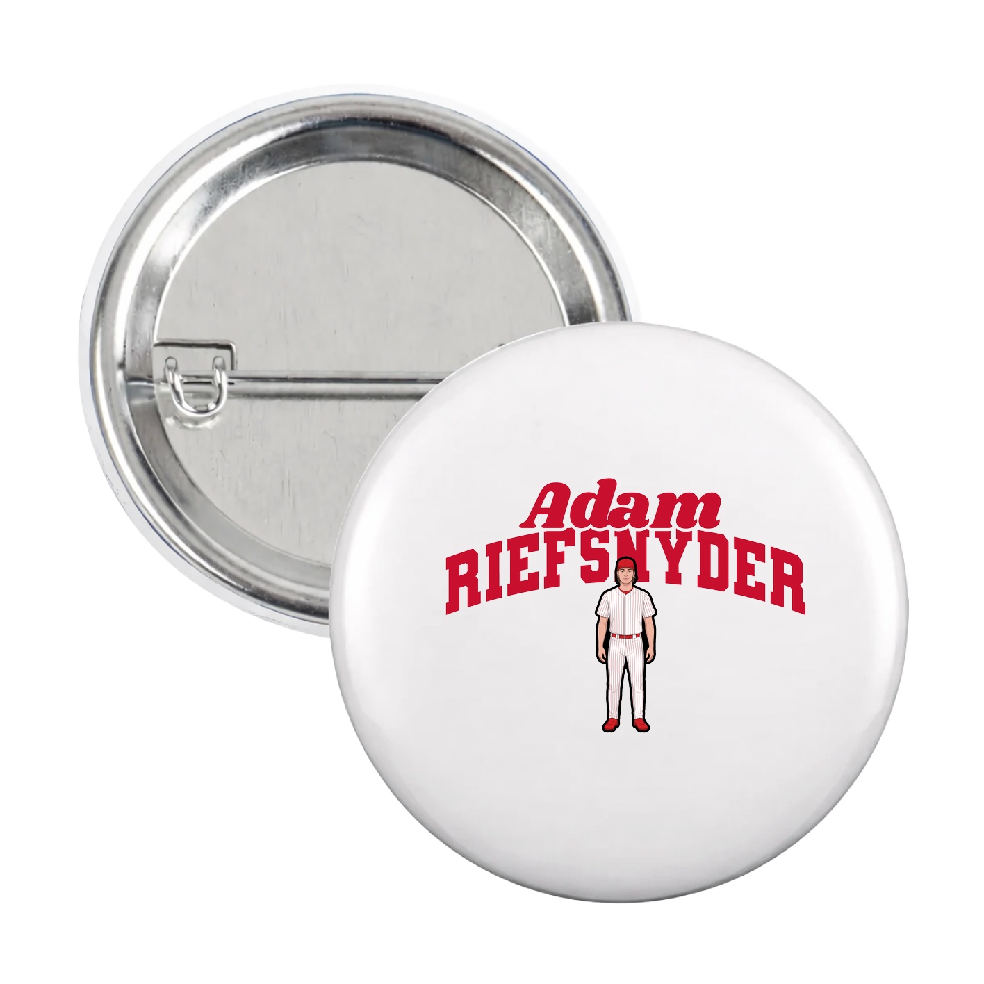 Game Day Button — Signature Arch in White