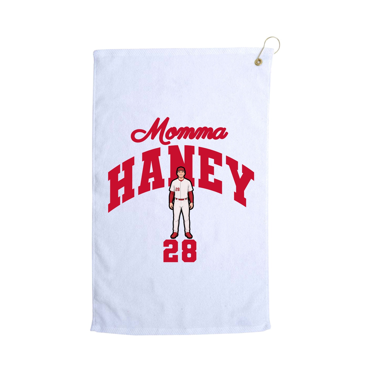 Golf Towel — Mothers Day Arch in White