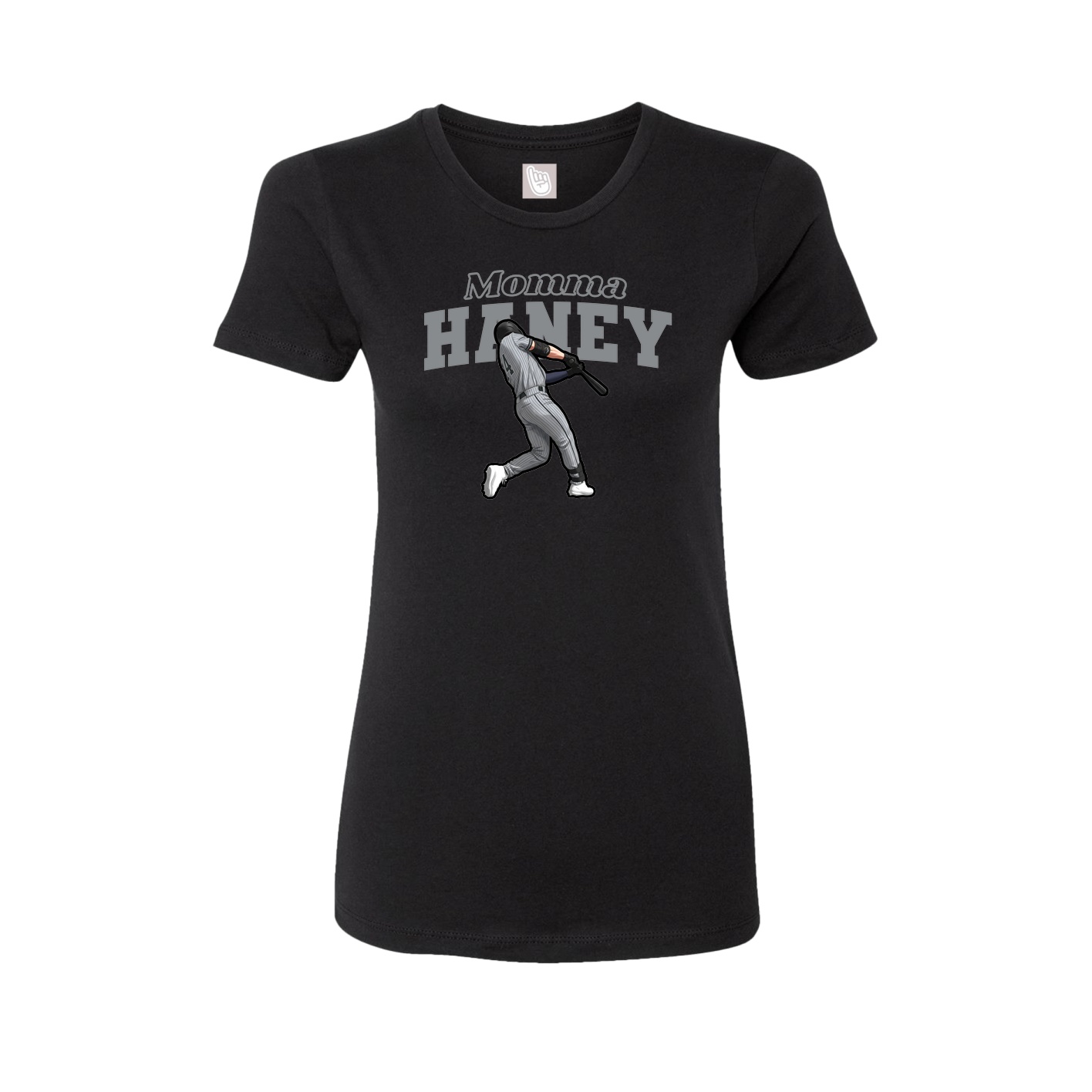 Womens Tee — Mothers Day Block in Black