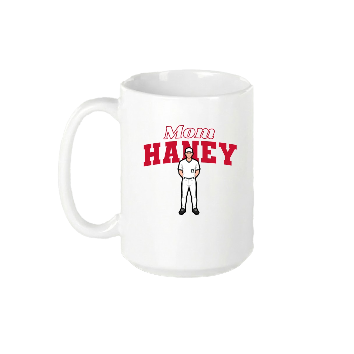 15oz Coffee Mug — Mothers Day Block in White