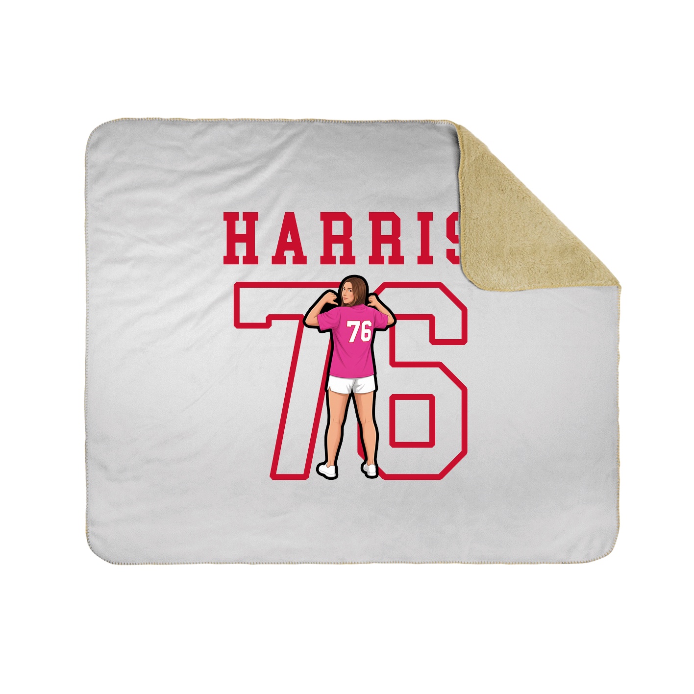 Throw Blanket — Shirsey in White