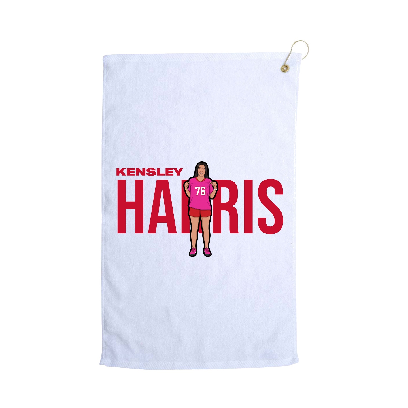 Golf Towel — Player Name in White