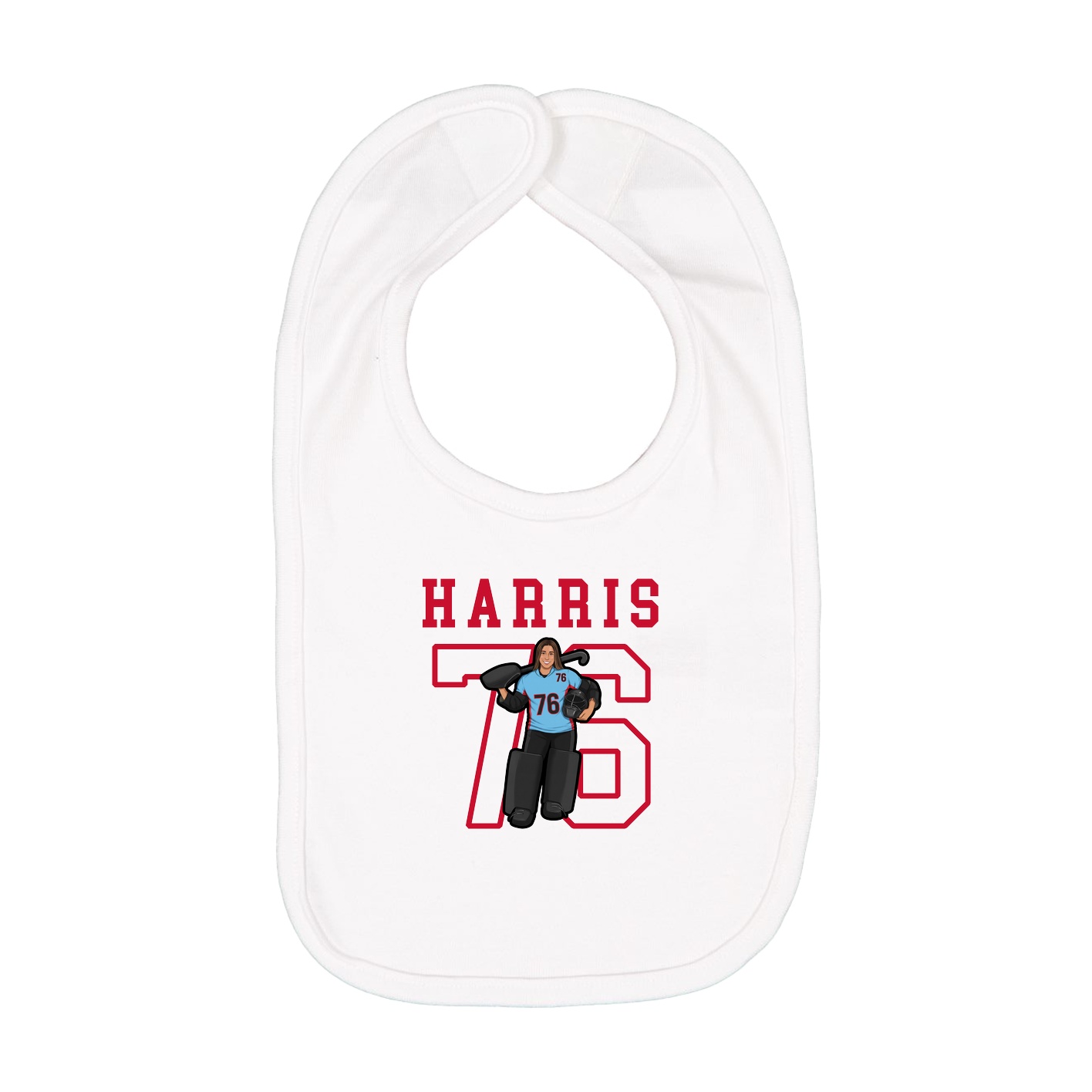 Infant Bib — Shirsey in White