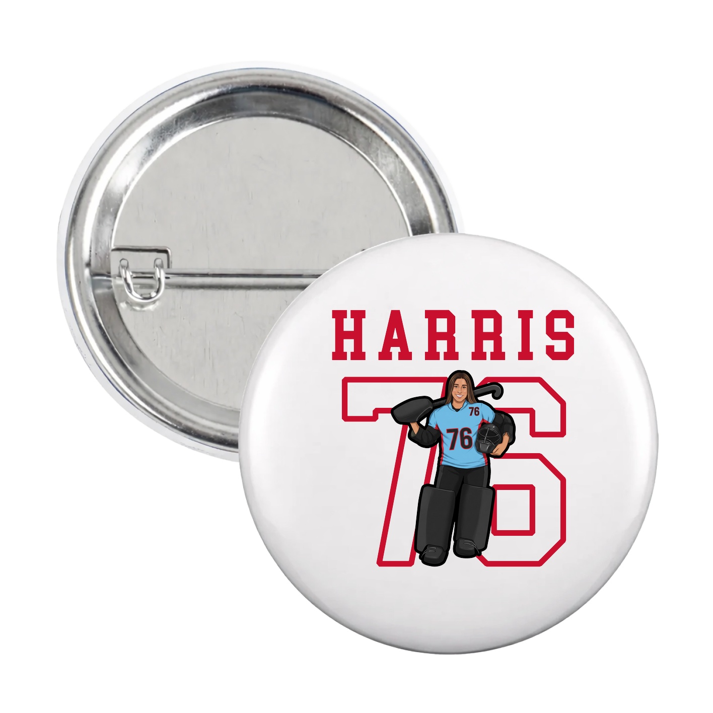 Game Day Button — Shirsey in White