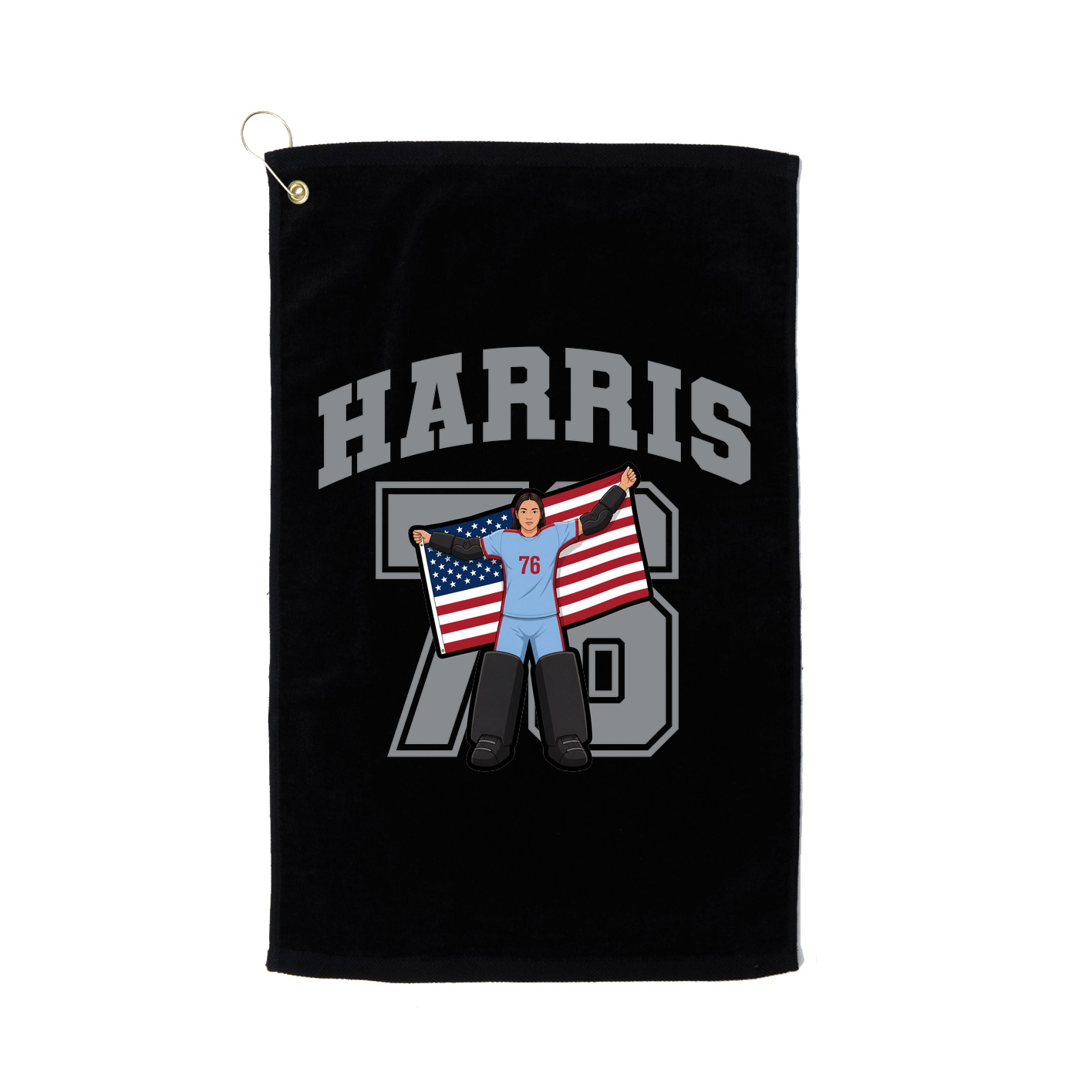 Golf Towel — Number in Black