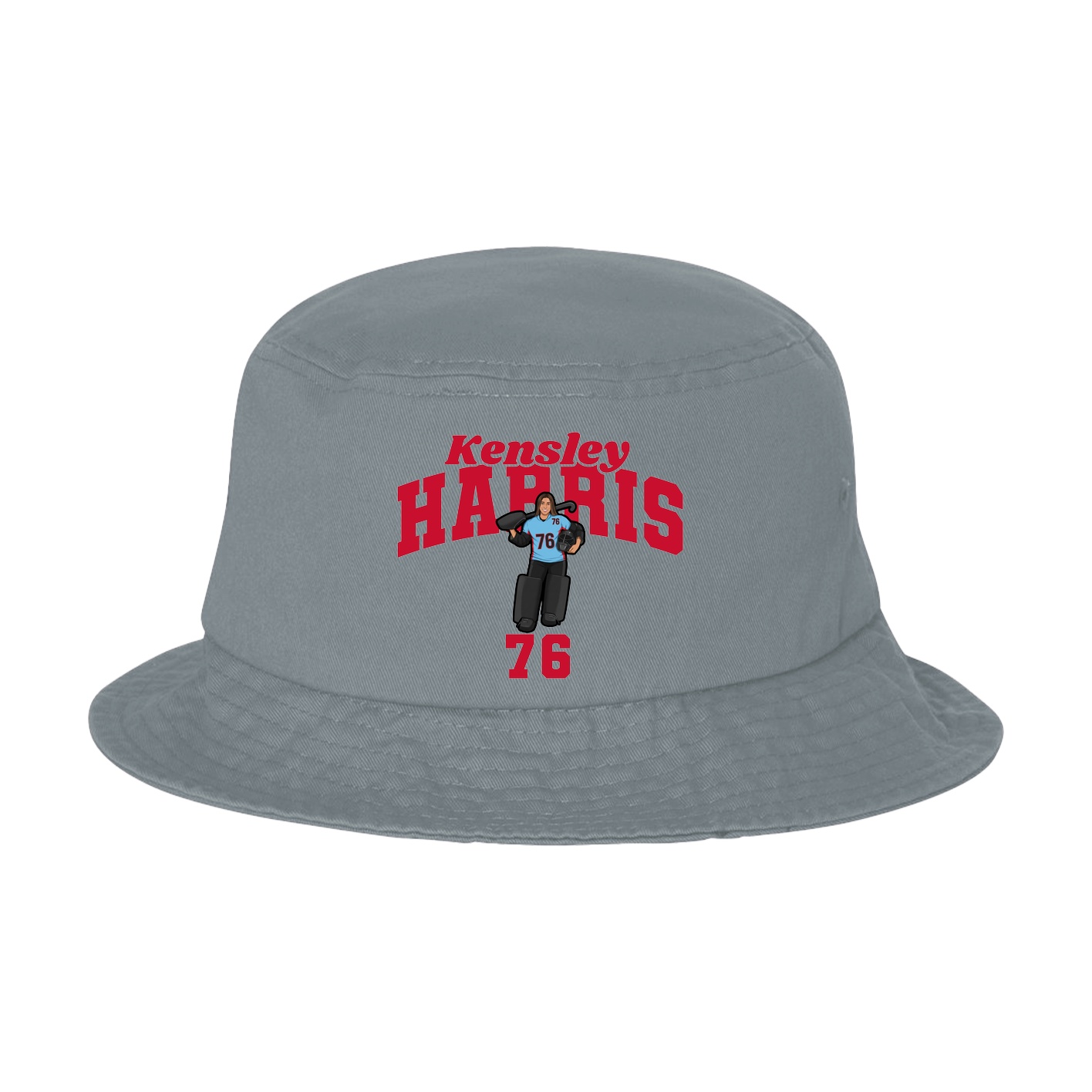 Bucket Cap — Signature Arch in Grey