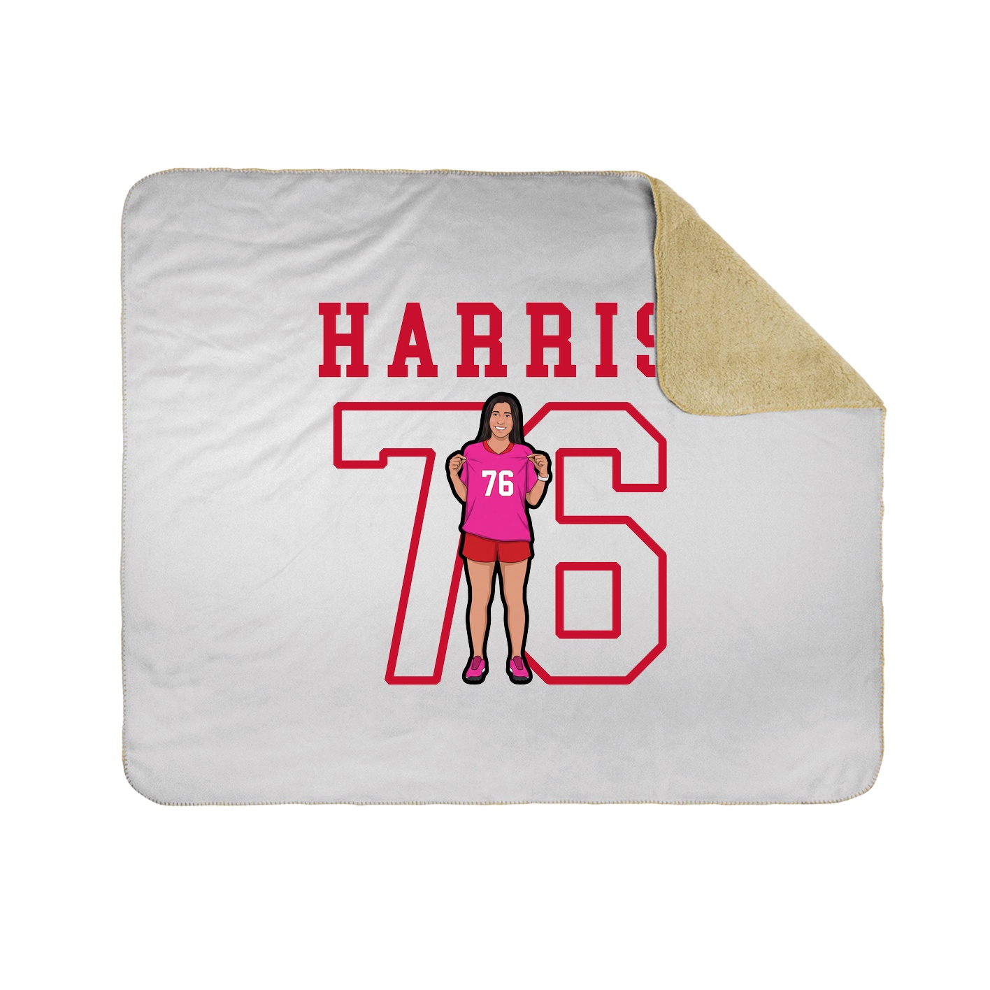 Throw Blanket — Shirsey in White