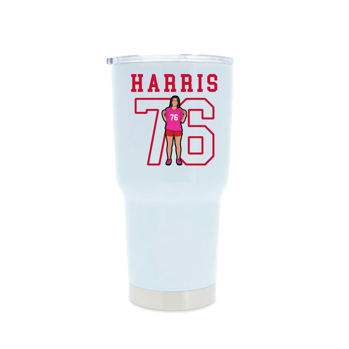 30oz Stainless Steel Tumbler — Shirsey in White