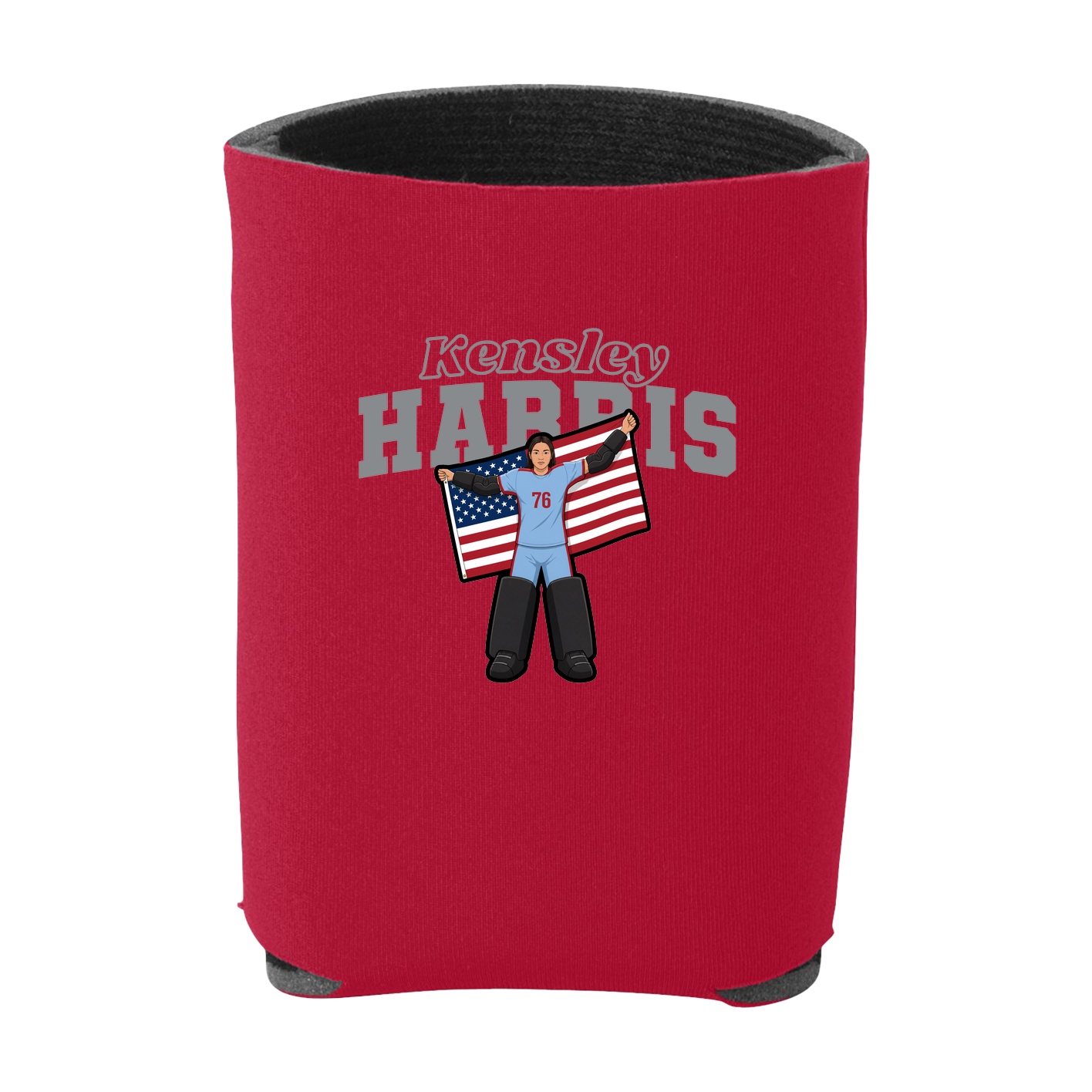 Can Holder — Name Arch in Red