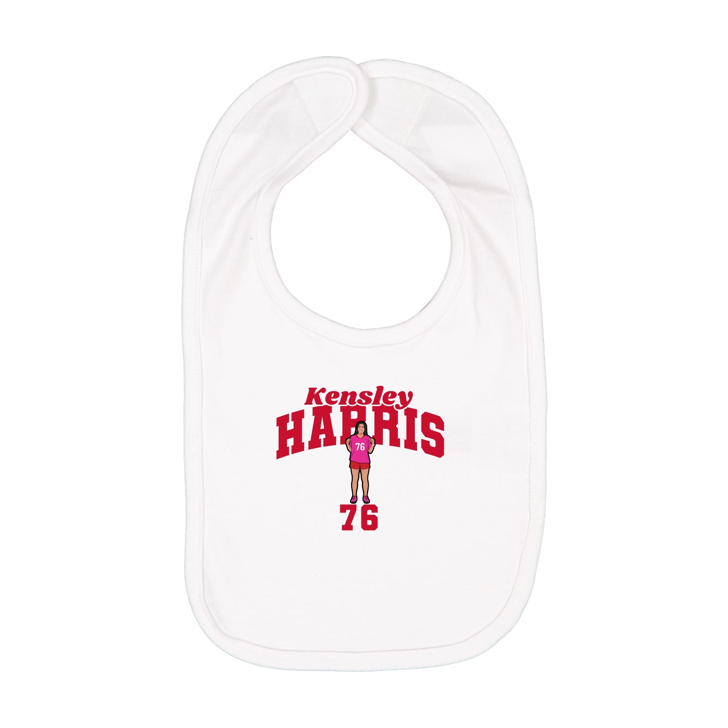 Infant Bib — Signature Arch in White