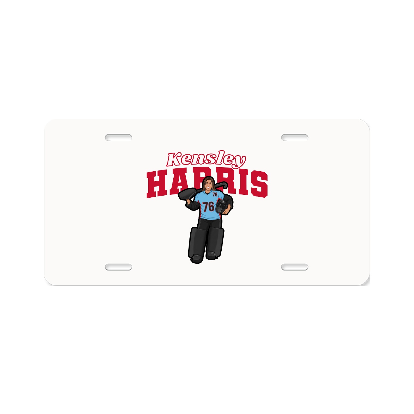 License Plate — Name Arch in Classic