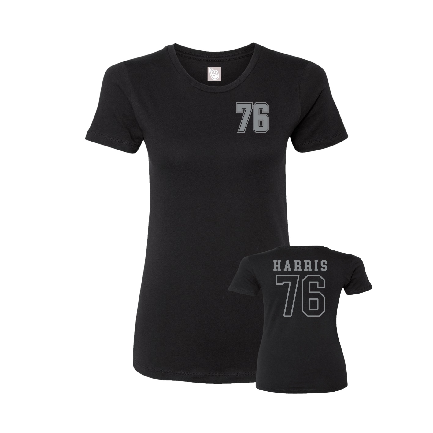 Womens Tee — Chest Back in Black