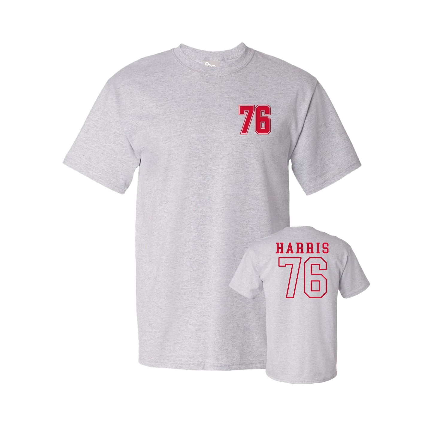 Youth Tee — Chest Back in Grey