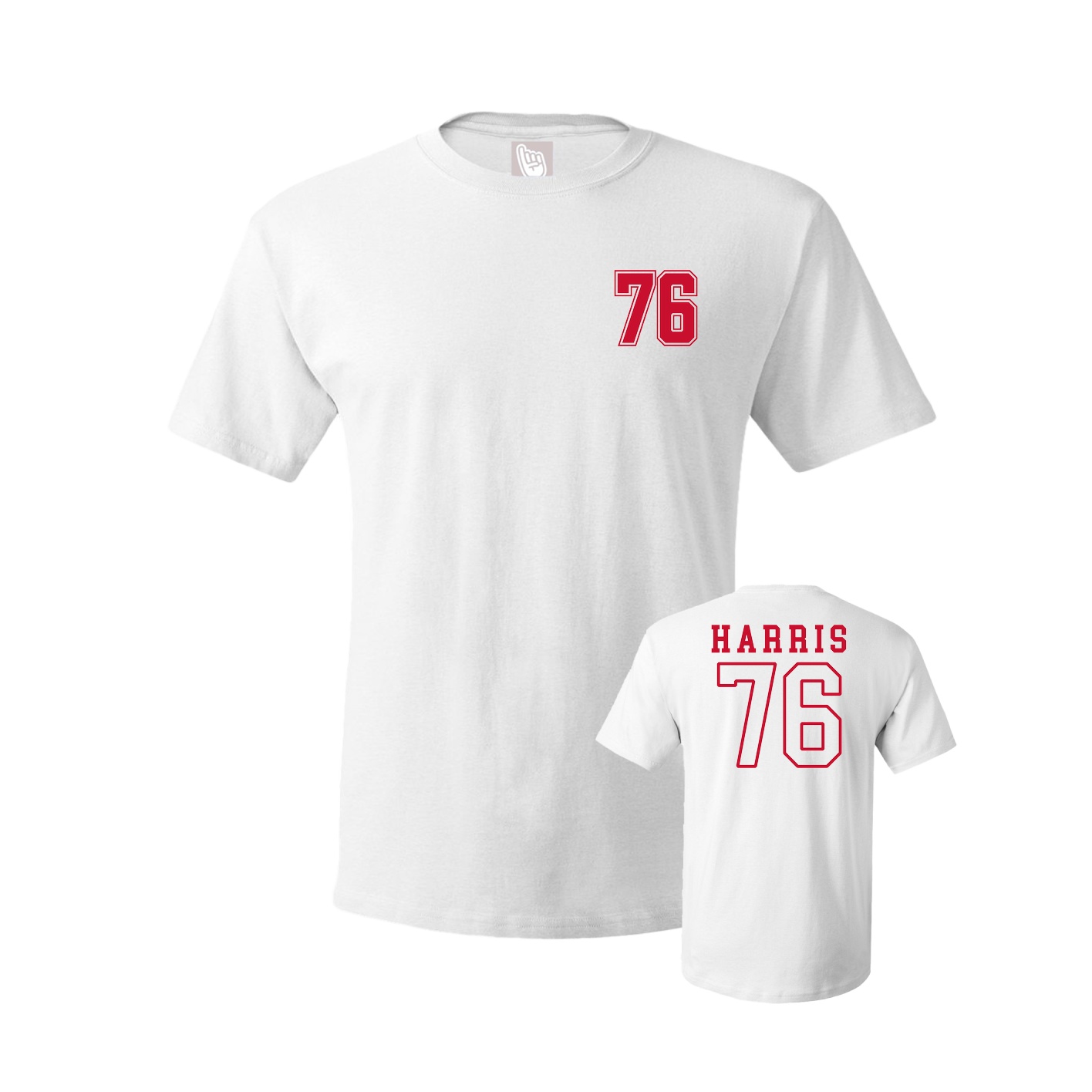 Youth Tee — Chest Back in White