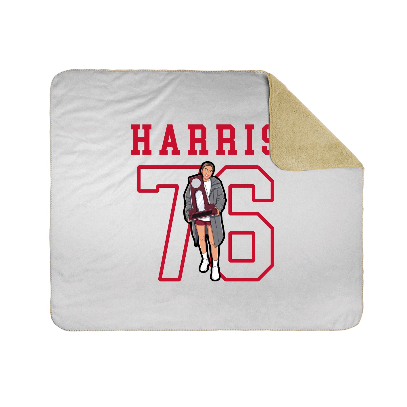 Throw Blanket — Shirsey in White