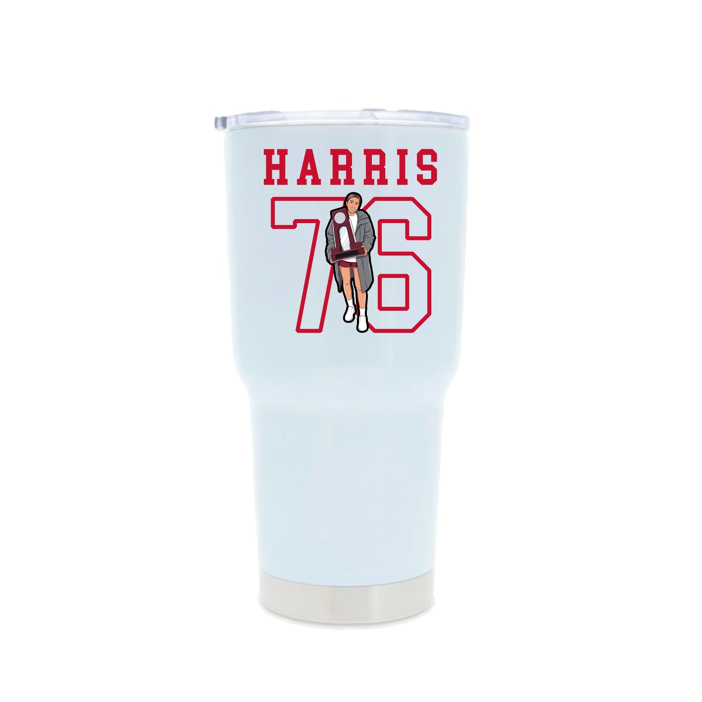 30oz Stainless Steel Tumbler — Shirsey in White