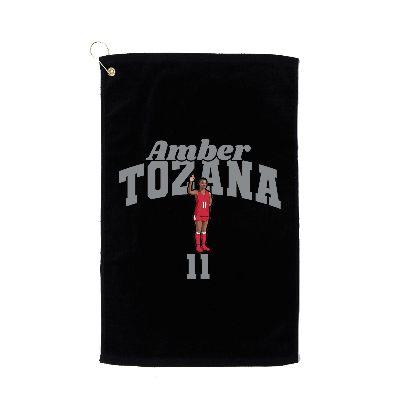 Golf Towel — Signature Arch in Black