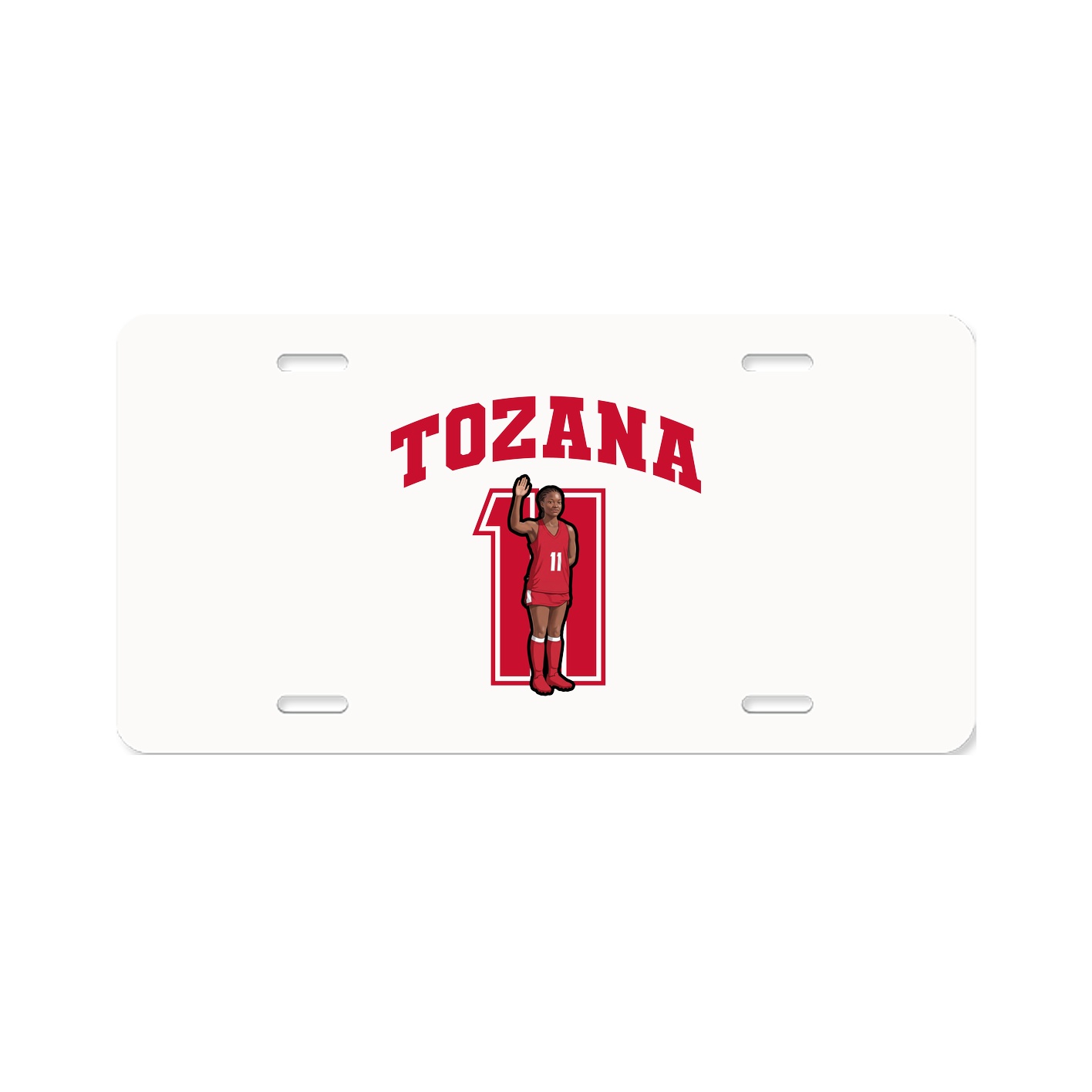 License Plate — Number in Classic