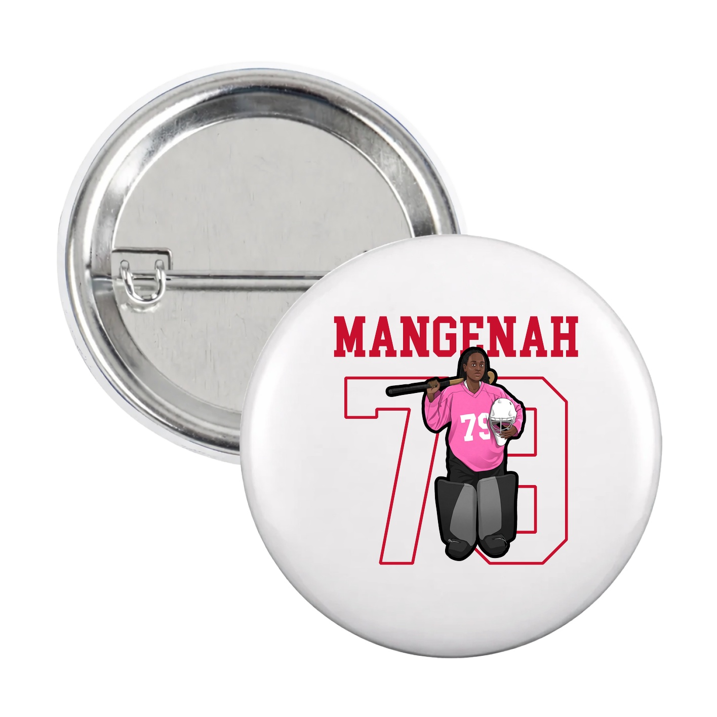 Game Day Button — Shirsey in White