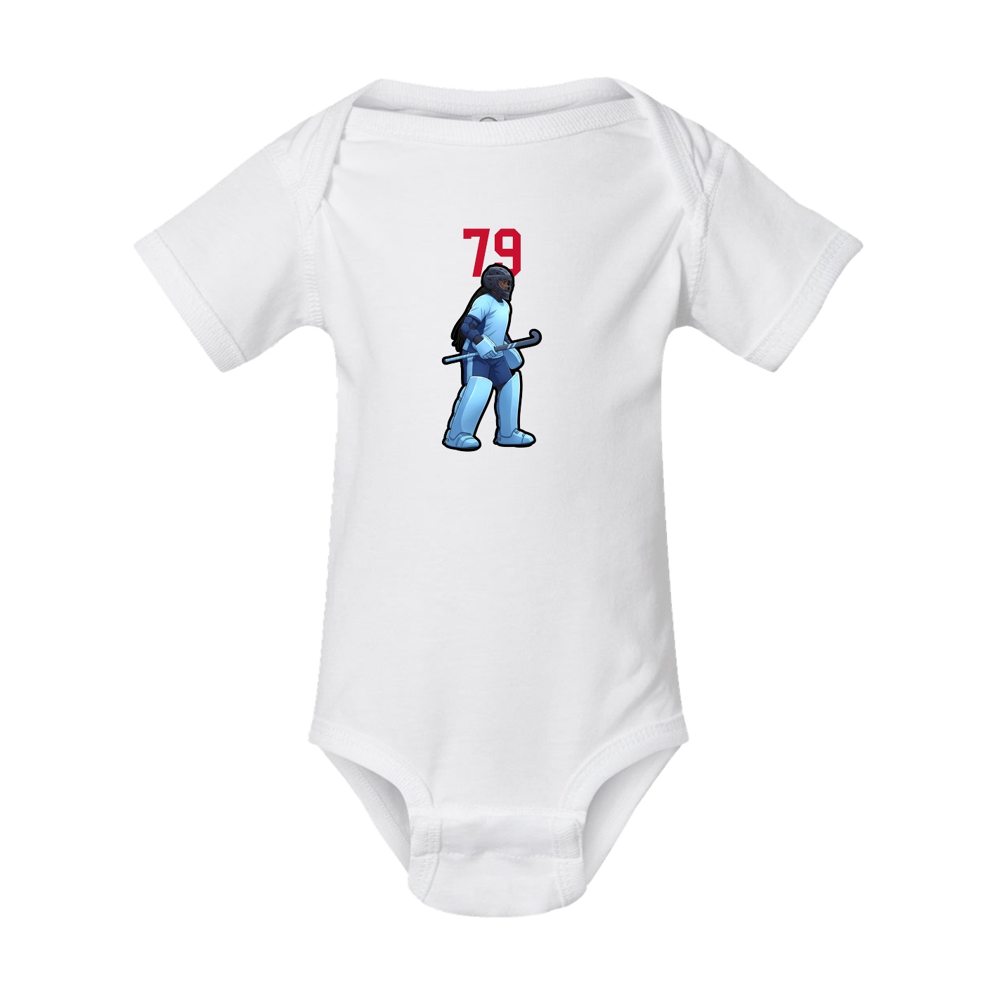 Baby Onesie — Number Top in White
