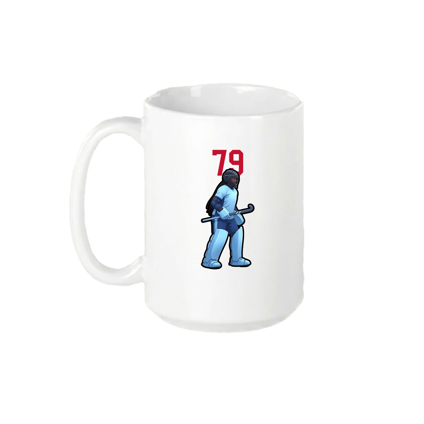 15oz Coffee Mug — Number Top in White