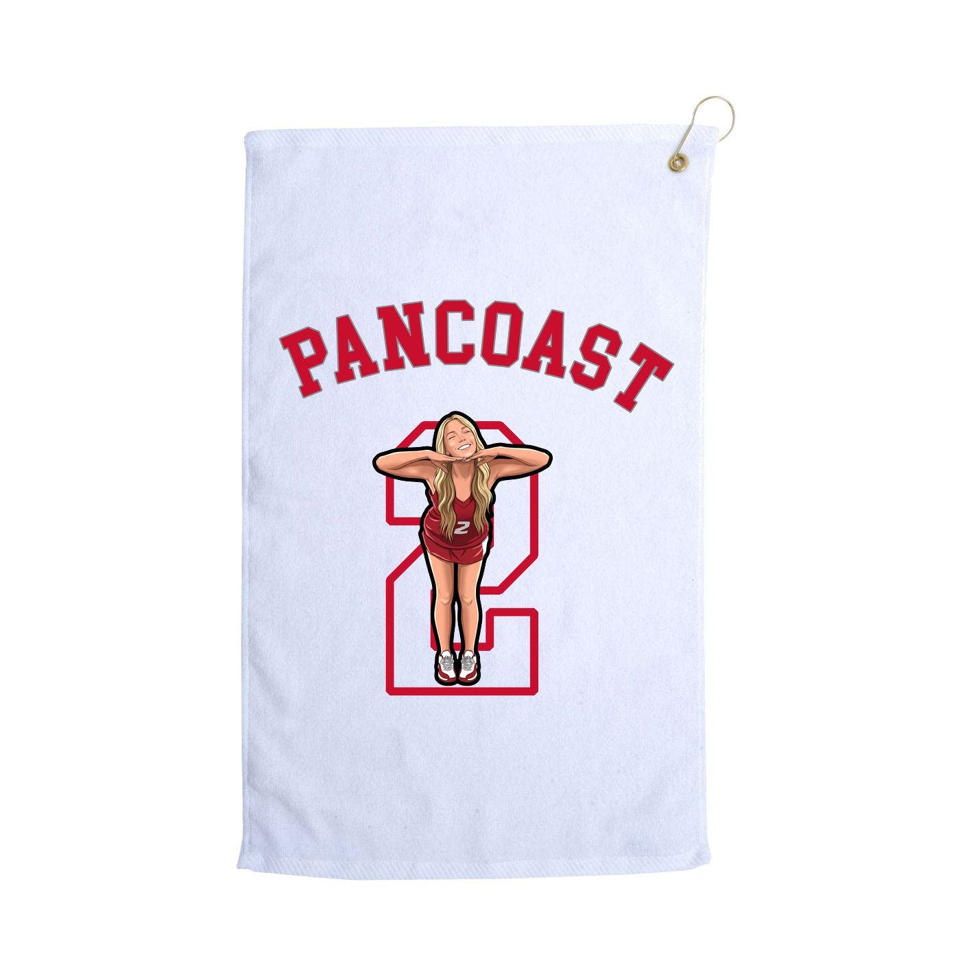 Golf Towel — Shirsey Arch in White