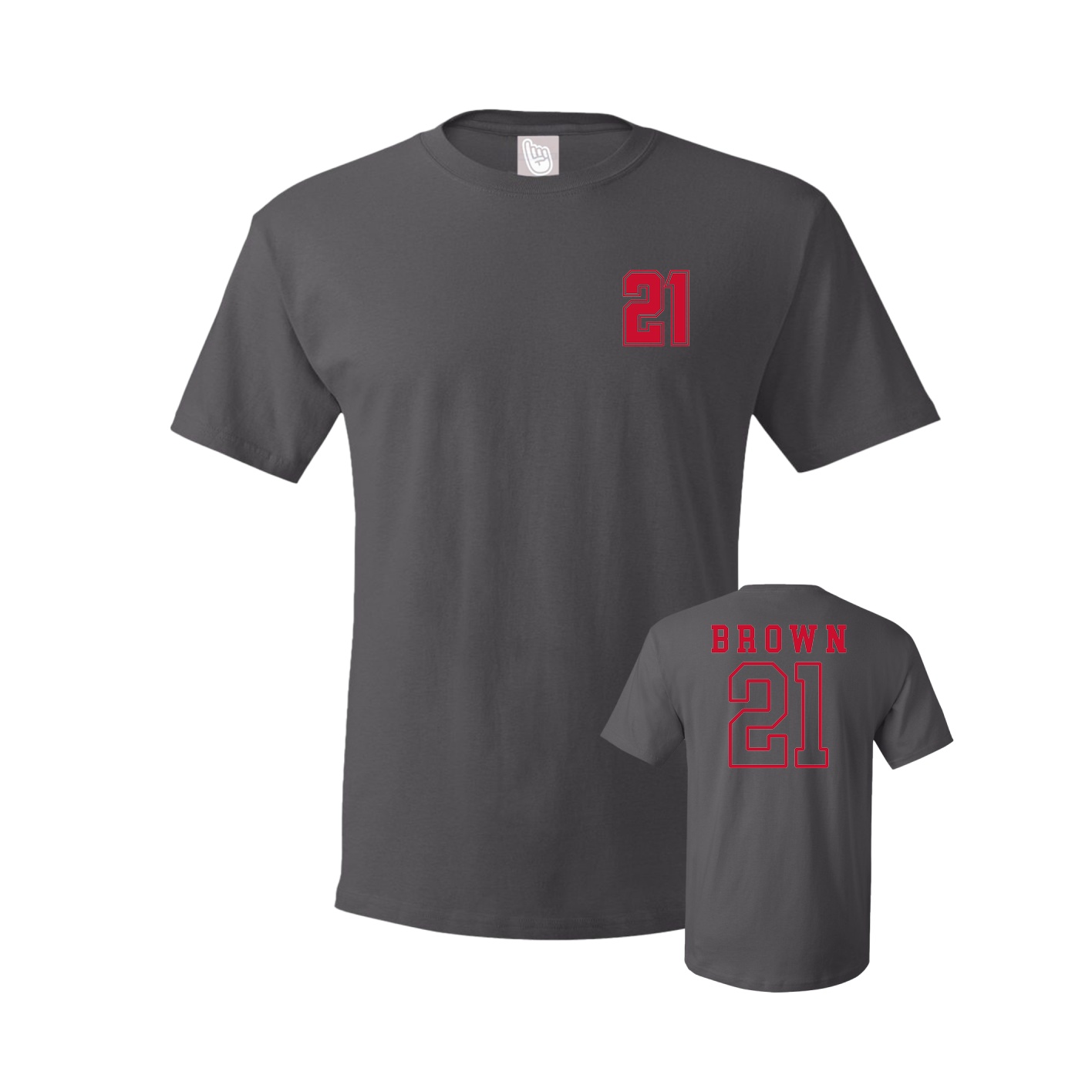 Tee — Chest Back in Grey