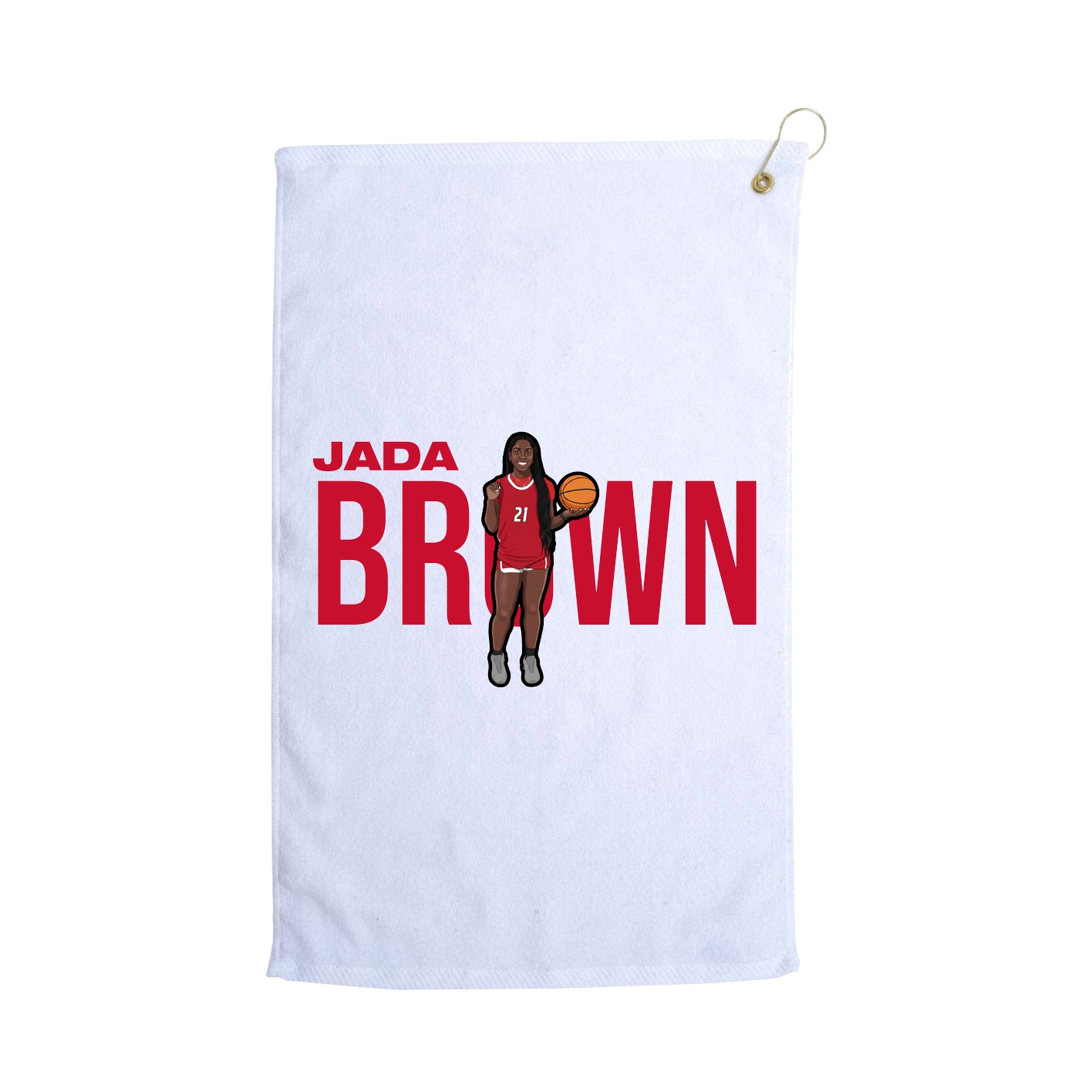 Golf Towel — Player Name in White