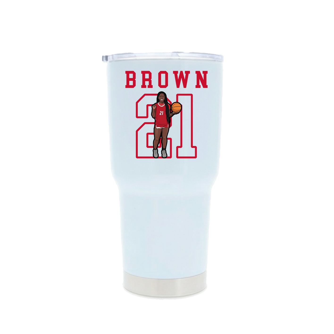 30oz Stainless Steel Tumbler — Shirsey in White