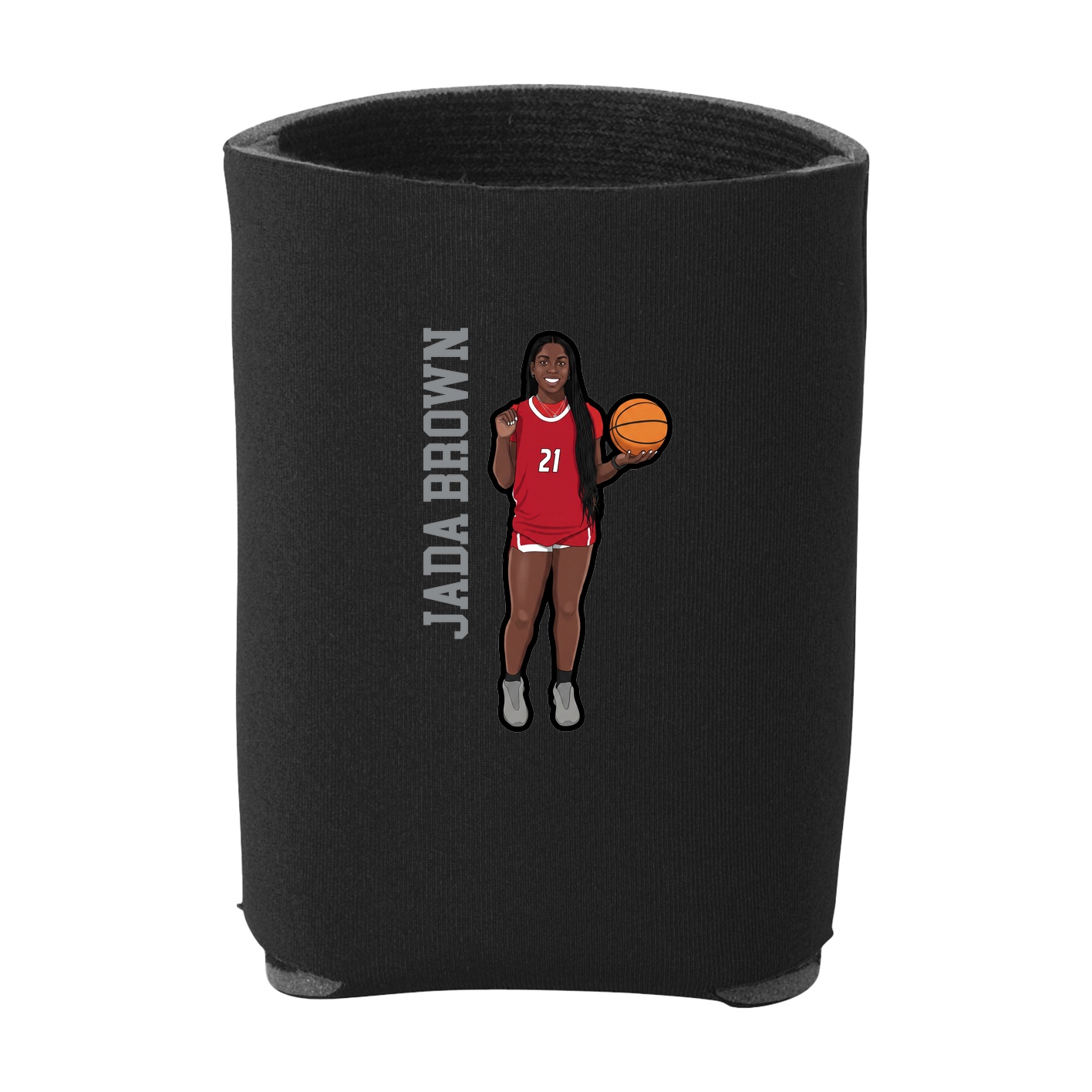 Can Holder — Name Vertical in Black