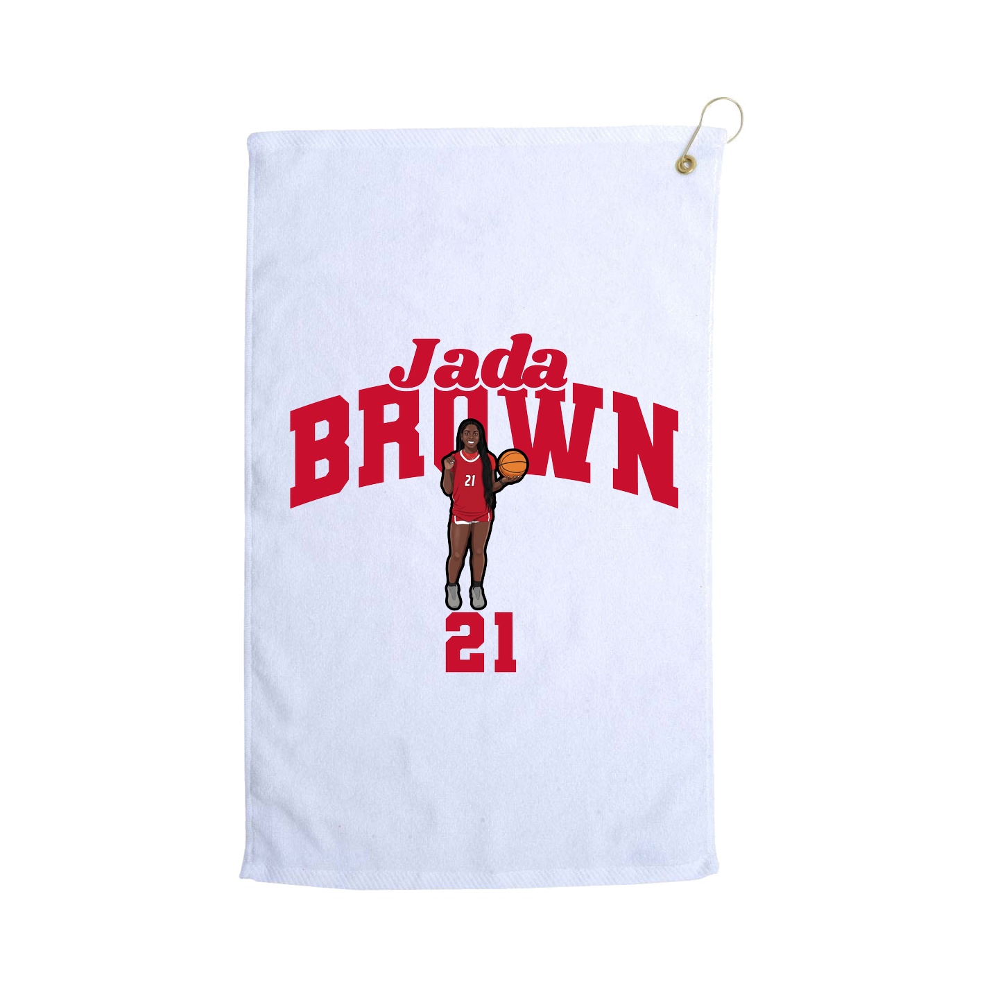 Golf Towel — Signature Arch in White
