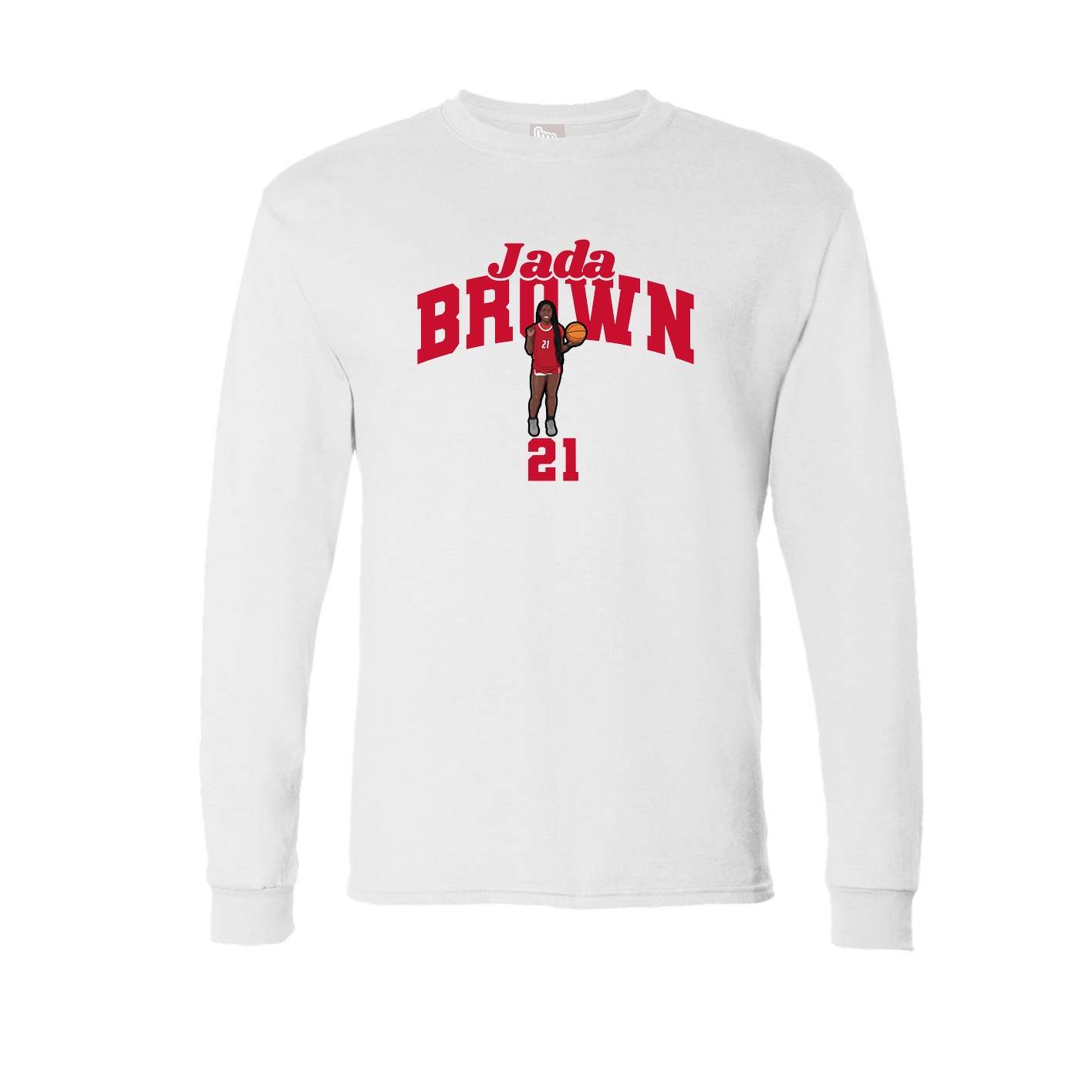 Long Sleeve Tee — Signature Arch in White