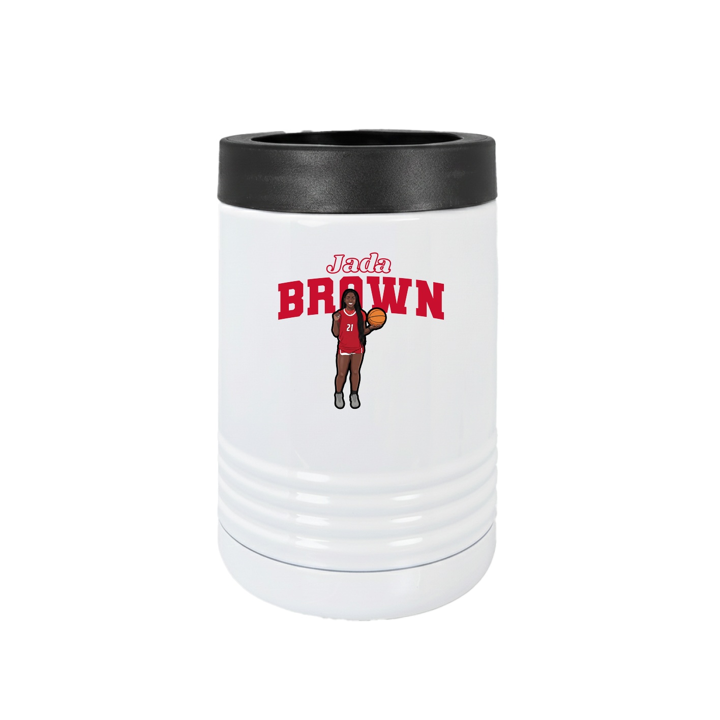 Beverage Holder — Name Arch in White