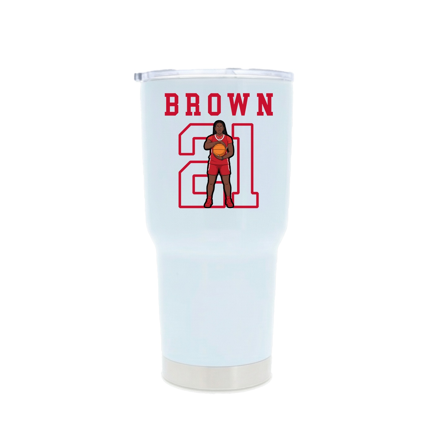 30oz Stainless Steel Tumbler — Shirsey in White
