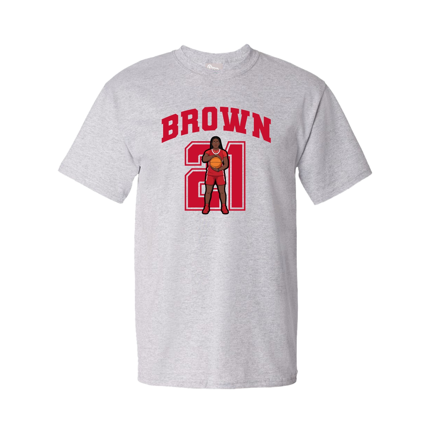 Youth Tee — Number in Grey