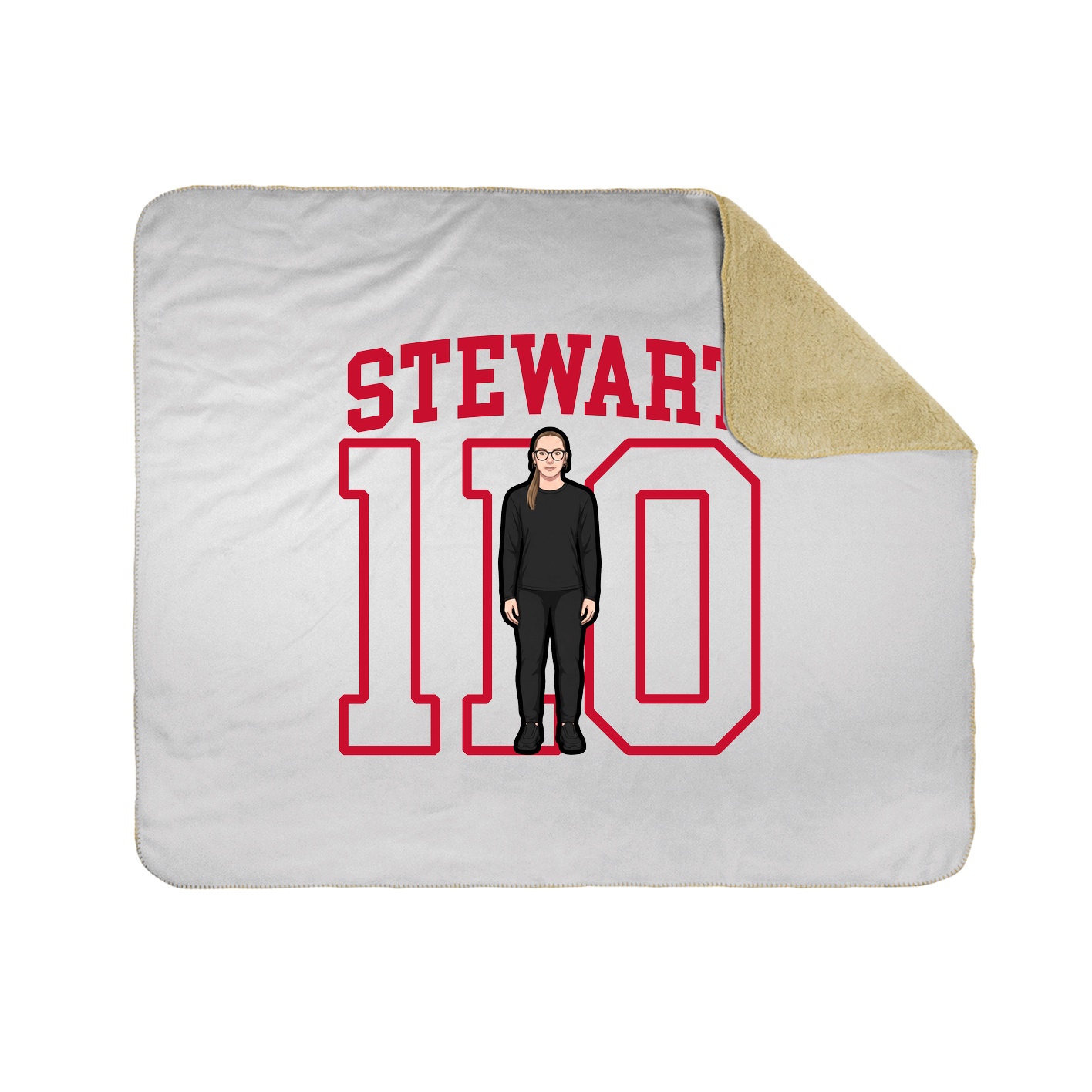 Throw Blanket — Shirsey in White