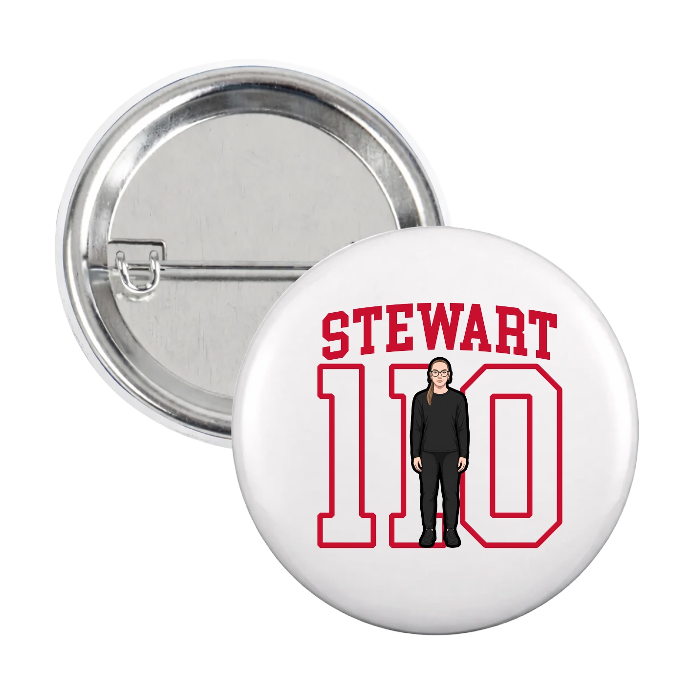 Game Day Button — Shirsey in White