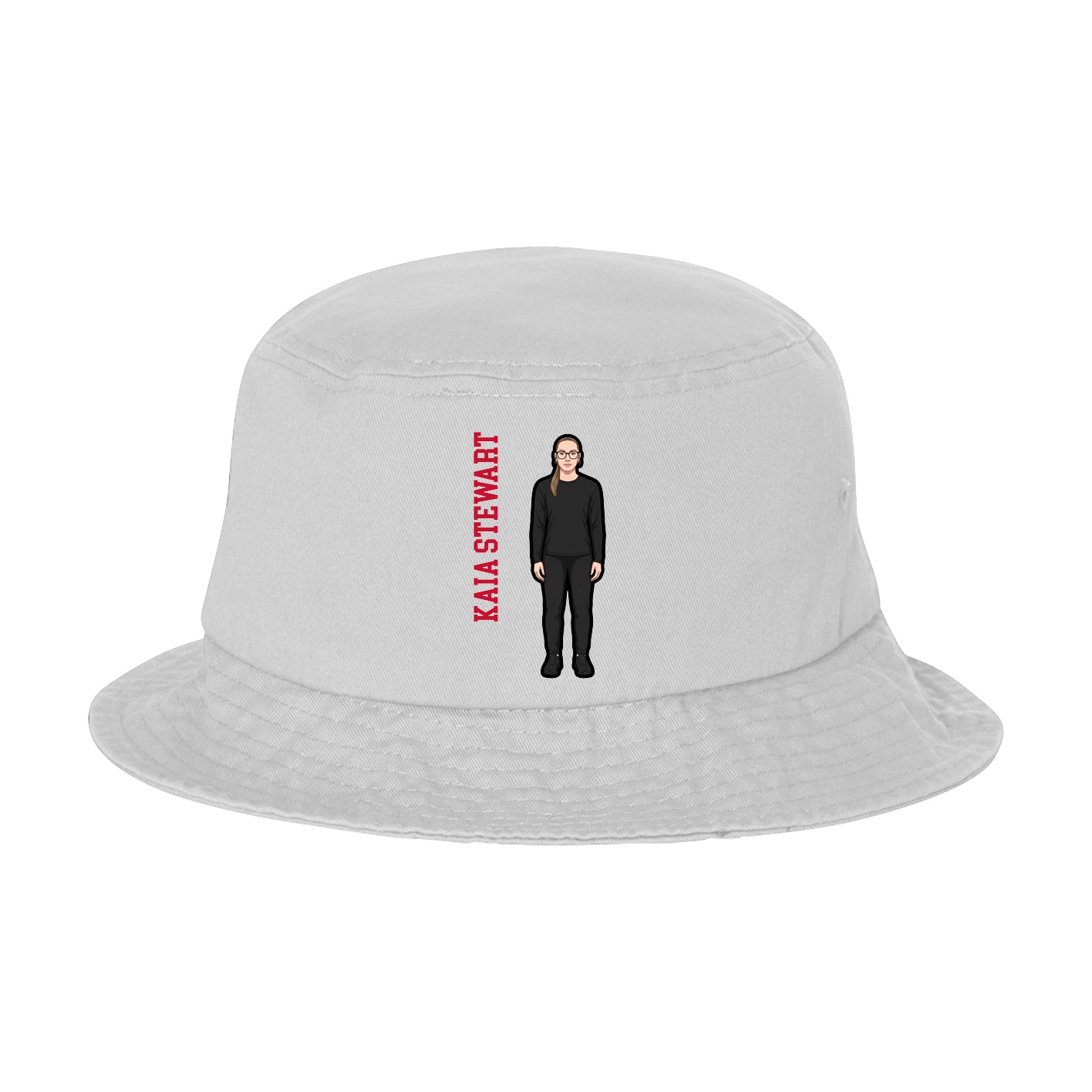 Bucket Cap — Name Vertical in White